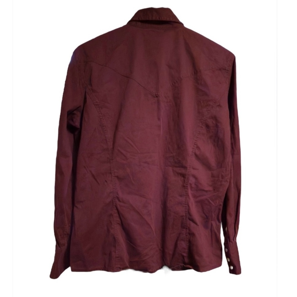 Women's Carhartt Long Sleeve Western Style Shirt with Collared Neckline 10-12/M - Picture 2 of 6